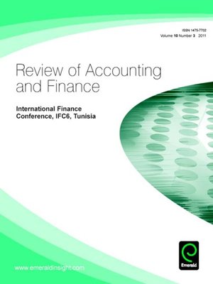 cover image of Review of Accounting & Finance, Volume 10, Issue 3